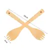 Espátula de cozinha antiaderente transfronteiriça, espátula de nan bambu doméstica sem pintura, conjunto de sete peças de espátulas e colheres de bambu