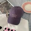 Sistema de color Morandi estilo coreano de la abuela Chen gorra de béisbol lavada de ala suave para mujer gorra de pico de pato versátil de alta gama que adelgaza el rostro