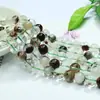 Cuentas de Cuarzo Fantasma Verde Natural Ai Yu Pulsera Larga Hecha a Mano Semiacabada Venta al por Mayor S5022103