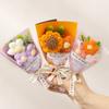 Dia do Professor Produto Finalizado: Flores de Lã Tricotadas Mini, Flores Artificiais, Pequenos Buquês para Meninas, Presentes para Professores, Lembrancinhas