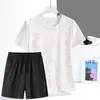 Traje de seda de hielo 2024 para mujer, novedad de verano, camiseta deportiva fina para correr, pantalones cortos casuales transpirables de secado rápido