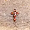 Pendiente de aleación de titanio F136 con forma de gota de agua y circonita, cruz G23 titanio rosca interna circonita labio clavo lengua clavo joyería perforada