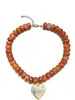 Collar con colgante de corazón grande de resina de color degradado contrastante, dulce, lindo y colorido, para mujer, de Amazon, transfronterizo