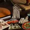 Adesivos de Cartão Rígido Sombra Escura Série Medieval Tempo Retrô Diário de Exploração Adesivos Decorativos DIY 20 Folhas 6 Estilos