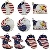 Aleación de Zinc con Goteo de Aceite Bandera Americana Águila Calva Estatua de la Libertad Colgante Pulsera DIY Collar Accesorios de Joyería