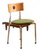 Silla de Comedor Nórdica Vintage de Madera Maciza para el Hogar Berg, Mesa y Sillas de Comedor de Diseñador Minimalistas Modernas de Moda, Estilo Retro Francés