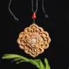 Venta Directa de Fábrica del Popular Colgante de Lujo Negro y Dorado del Dios de la Riqueza con un Buda sin Rostro, Adecuado para Colgar en el Cuello o en el Coche