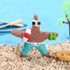 Resina Simulación Estrella de Mar Estilo Mediterráneo Pareja Estrella de Mar Colgante Decoraciones Creativas Colgante de Navidad