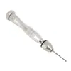 Furadeira Manual de Torção Pequena Prata 0,3-3,5mm Modelo Conjunto de Perfurador Manual Ferramenta Furadeira de Torção para Marcenaria