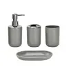 Set de artículos de tocador para encimera de baño del hogar: Botella de Loción, Portacepillos de Dientes, Jabonera, Escobilla para Inodoro, Juego de Seis Piezas de Alto Valor