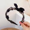 Celebridad de Internet lns Diadema Versátil Femenina Elegante Diadema de Diseño Coreano de Alta Gama Lazo Adorno para el Cabello Super Hada Cabello Recogido