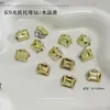 Decoraciones para Uñas con Pedrería Acabado Blanco K9, Pedrería Ovalada sin Base Hielo Azúcar Deslumbrante de Alta Gama, Accesorios de Pedrería para Uñas de Lujo Ligero