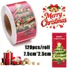 ¡Guau! Pegatinas Personalizadas-Feliz Navidad Pegatinas de Sellado Pegatinas Autoadhesivas de 3 pulgadas Etiquetas de Papá Noel 120 Piezas