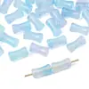 Contas de Vidro Ombré com Pontos Dourados Articulações de Bambu Contas Soltas Material para Miçangas Pulseira Colar Acessórios de Joias Artesanais DIY