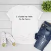 Cerré el Libro y Vine Aquí Camiseta Amante de los Libros Camiseta Unisex de Manga Corta Camiseta Divertida para Lectores Casual