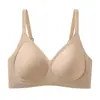 Base de maquillaje líquida invisible, sujetador sin costuras para mujer, sin aros, soporte lateral para el pecho, soporte suave, anti-flacidez, ropa interior fina para mujer