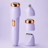 Depiladora Eléctrica Transfronteriza para Mujeres Dispositivo Multifuncional Portátil para Depilación Axilas Vello Nasal Recortador de Cejas Recortador de Partes Íntimas Dispositivo de Depilación