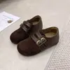Zapatos Birkenstock Retro de Suela Gruesa Cobertura Total para Mujer Otoño 2026 Nuevo Estilo Aumento de Altura Interior Versátiles Cómodos Mocasines Zapatos Individuales Birkenstock