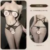 Ropa Interior Sexy Estilo Europeo y Americano de Comercio Exterior, Lencería Erótica Tallas Grandes Estilo Abstinencia, Lencería de Cuerda de Atar Cruzada F306