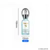 Botella de vidrio transparente de 30 ml para aceite esencial en stock, con gotero de punta de goma en forma de anillo, adecuada para dispensar perfume, esencia y cosméticos