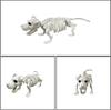 Adereços de Halloween Esqueleto de Cachorro Removível Fofo Simulação Decoração de Pátio TEMU Adereços Transfronteiriços