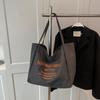 Bolsa de Lona Personalizada Bolso Tote de Gran Capacidad Bolso de Hombro Casual para Estudiante Viajero Bolsa de Lona de Moda con Logo Impreso