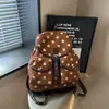 Mochila de Estilo Coreano Ins Retro de Lunares para Mujer Diseño de Nicho Bolsa con Cordón Estilo Funda Mochila Escolar para Estudiante Universitario Mochila de Viaje