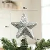 Nuevo Polvo Pegajoso de Espuma Estrella para la Punta del Árbol de Navidad Estrella Explosiva Estrella de Cinco Puntas Decoración Diseño de Escena Navideña Stock Disponible