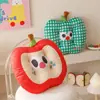 Cojín de silla engrosado con forma de manzana de dopamina, cómodo para uso doméstico, adecuado para ventanales, tatamis de estudiantes, alfombrilla de suelo suave de dibujos animados