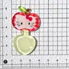 Linda Cuchara de Manzana Transparente Hielo DIY Pasador Hecho a Mano Llavero Pinza de Pico de Pato Material de Decoración Colgante Venta al Por Mayor