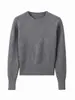 Nuevo suéter de punto estilo coreano 2026, una pieza hermosa y elegante para mujer, perfecto para otoño e invierno, con cintura ajustada y longitud corta, ideal como capa interior o capa base