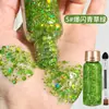 Sombra de Ojos Líquida con Lentejuelas Grande Gel sin Pegamento Brillo Brillo Maquillaje de Apoyo para Conciertos Maquillaje de Escenario Decoración para el Cabello
