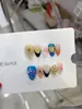 Nai Zi Unhas Usáveis Puras Feitas à Mão Estilo Primavera/Verão Relevo 3D B374 Azul Marinho Padrão de Vento Vibe de Desejo Puro Estilo Europeu e Americano