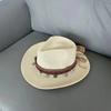 Moda Caballero Estilo Exterior Occidental Sombrilla Grande para Hombre Mezclilla Escalada Tendencia Sombrero de Paja Sombrero de Ala para Mujer Sombrero de Sombrilla Europeo y Americano