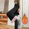 Pantalones de Yoga Falsos de Dos Piezas Adelgazantes de Cintura Alta Micro Acampanados para Mujer Invierno 2026 Nuevos Pantalones Falda Deportivos de Yoga Fitness para Mujer