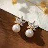 Brincos Casuais de Pérola para Mulheres, Luxo Acessível e de Alta Qualidade, Novos Brincos de Verão 2025, Brincos Doces e Versáteis