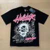 Comercio Exterior Transfronterizo Hellstar Hellstar Marca de Tendencia Europea y Americana Talla Grande Holgada Sudadera Camiseta Casual de Manga Corta para Hombre y Mujer