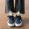 Mocasines Retro de Suela Gruesa para Mujer 2026 Nuevo Verano Casual Versátil Punta Redonda Zapatos de Lona Super Elegantes Zapatos de Entrenamiento Alemanes