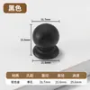 Manija tirador pequeña dorada de un solo agujero de aleación de aluminio minimalista moderna manija de pomo redonda negra para gabinete cajón perilla redonda sólida para puerta