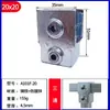 Conector de Fijación Rápido Galvanizado de Hierro Cuadrado 40*40mm para Tubo Cuadrado 25*25 Abrazadera de Fijación para Tubo de Acero Cuadrado Sin Soldadura Requerida