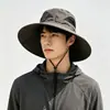 Sombrero de Montañismo, Sombrero de Ala Ancha para Viaje, Sombrero de Pescador con Protección Solar para Exteriores en Verano, Sombrero de Sol para Pesca para Hombres, Nuevo 2026 Protección UV