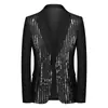 Ventas directas transfronterizas de ropa formal para hombre: blazer de lentejuelas, traje, atuendo de discoteca, atuendo de anfitrión y chaqueta de estudio