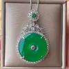 2024 Nueva Joyería Huabi Colgante en Forma de Corazón Collar de Calcedonia Combinación Perfecta Regalo de Cumpleaños Piedra Principal