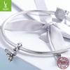 Nueva pulsera sencilla con colgante de abeja de plata esterlina 925, pulsera de cuentas para hacer uno mismo, accesorios de joyería para collar SCC821