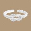 1434 Estilo K Nicho Accesible Diseño de Lujo Anillo Trenzado Entrelazado Plata de Ley S925 Anillo de Plata para Mujer Venta al por Mayor