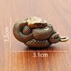 Pingente de chaveiro Python de latão Bolsa masculina e feminina pendurada ornamentos Yiwu Commodity Atacado Cobre Puro Zodíaco Cobra