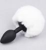 Novo 3 contas de silicone macio plug anal de volta corte divertido plug anal bola de pele fox tail fabricantes atacado