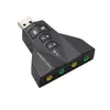 Placa de som externa USB simulação 7.1 laptop desktop placa de som independente karaokê reverberação placa de som 5HV2
