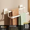 Estante para Toallas Sin Taladro Baño Escalonado de un solo poste de doble poste Inodoro Baño Estante de Almacenamiento Barra para Toallas de Baño