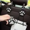 Gancho de Carro Criativo com Strass Desenho de Pata de Gato Gancho para Banco Traseiro do Carro Cabide para Carro Gancho Decorativo Multifuncional para Armazenamento no Interior do Carro